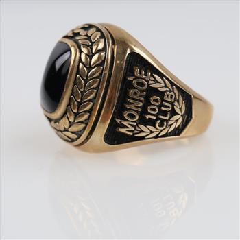 10kt Gold Black Onyx Signet Ring