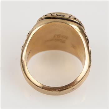 10kt Gold Black Onyx Signet Ring