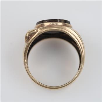 10kt Gold Black Stone Ring