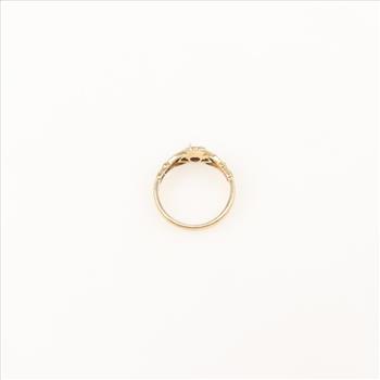 10kt Gold Blue Spinel Claddagh Ring