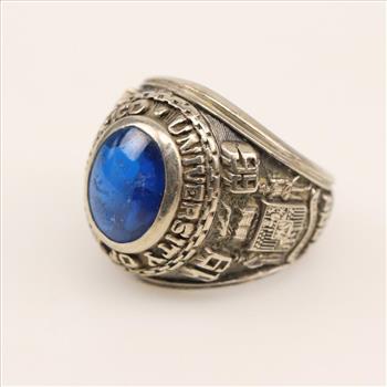 10kt Gold Blue Spinel Class Ring