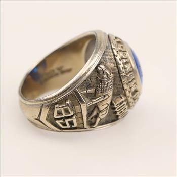 10kt Gold Blue Spinel Class Ring