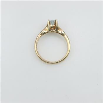 10kt Gold Blue Stone Ring