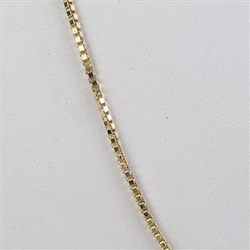 10kt Gold Box Chain Necklace