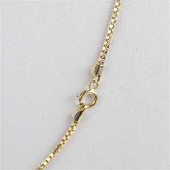 10kt Gold Box Chain Necklace