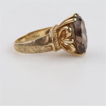 10kt Gold Brown Stone Ring