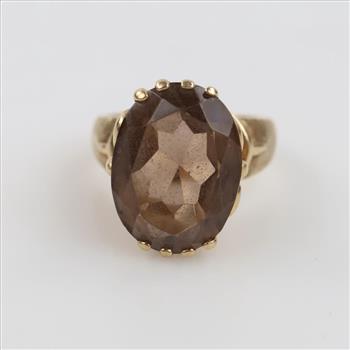 10kt Gold Brown Stone Ring