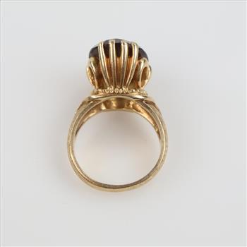 10kt Gold Brown Stone Ring