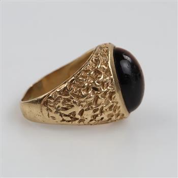 10kt Gold Brown Stone Ring