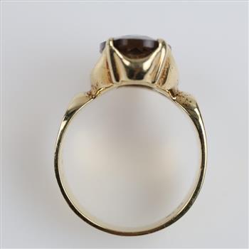 10kt Gold Brown Stone Ring