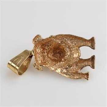 10kt Gold BullDog Pendant