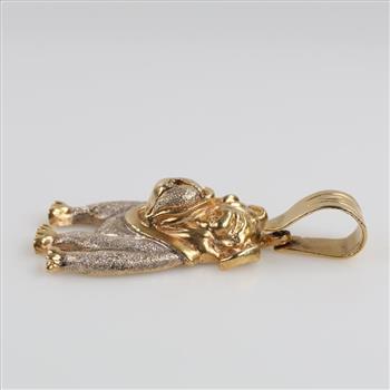 10kt Gold BullDog Pendant