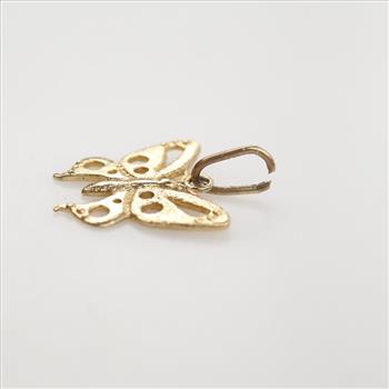 10kt Gold Butterfly Pendant