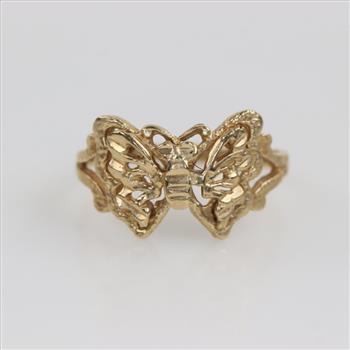 10kt Gold Butterfly Ring