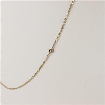 10kt Gold Cable Chain Necklace