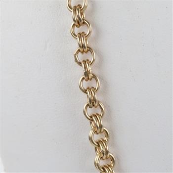 10kt Gold Cable Link Necklace