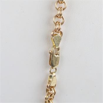 10kt Gold Cable Link Necklace