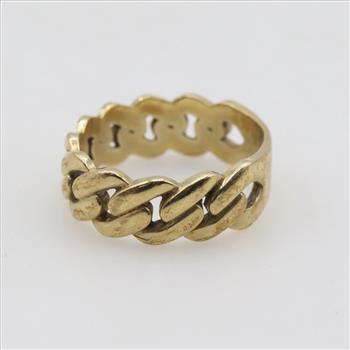 10kt Gold Chain Band