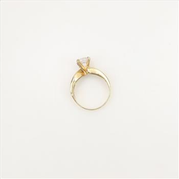 10kt Gold Clear Spinel Ring