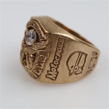 10kt Gold Clear Stone Class Ring