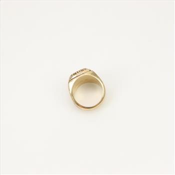 10kt Gold Clear Stone Class Ring