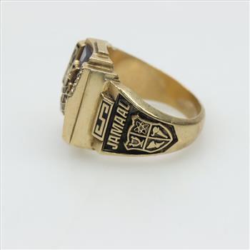 10kt Gold Clear Stone Class Ring