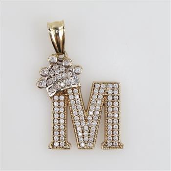 10kt Gold Clear Stone 