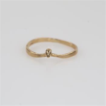 10kt Gold Clear Stone Ring