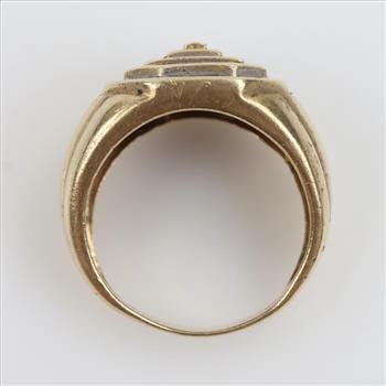 10kt Gold Clear Stone Ring