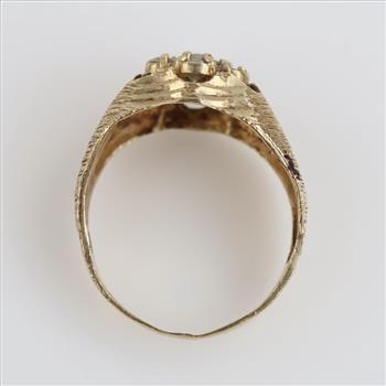 10kt Gold Clear Stone Ring