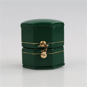 10kt Gold Clear Stone Ring