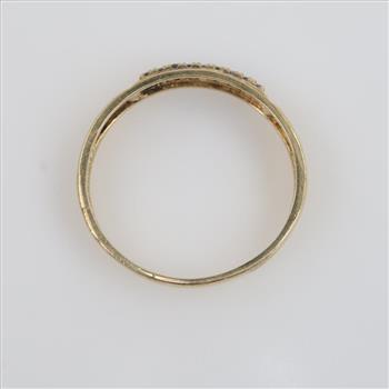 10kt Gold Clear Stone Ring