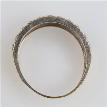 10kt Gold Clear Stone Ring