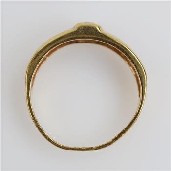10kt Gold Clear Stone Ring