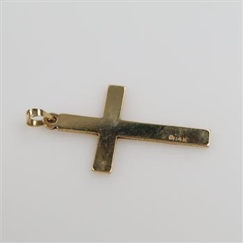 10kt Gold Cross Pendant