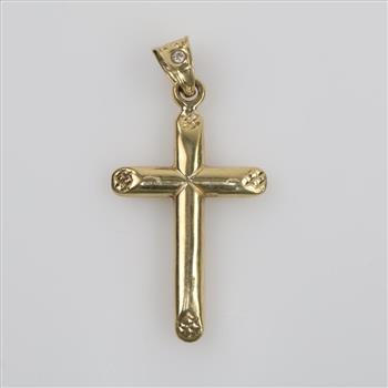 10kt Gold Cross Pendant