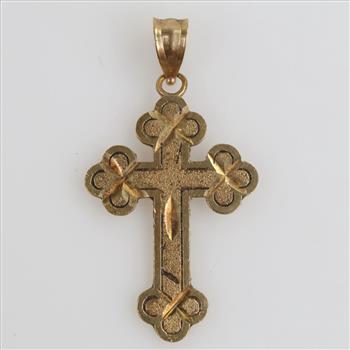 10kt Gold Cross Pendant