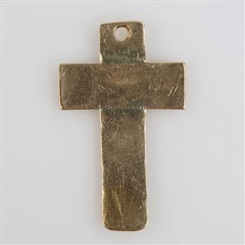 10kt Gold Cross Pendant
