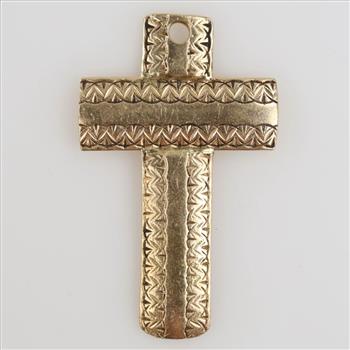 10kt Gold Cross Pendant