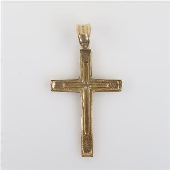 10kt Gold Cross Pendant