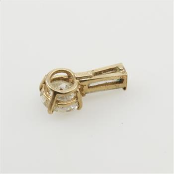 10kt Gold Cubic Zirconia Pendant
