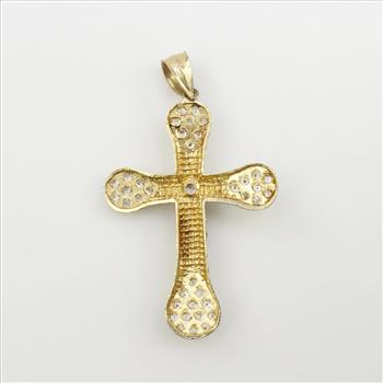 10kt Gold Cubic Zirconia Pendant