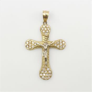 10kt Gold Cubic Zirconia Pendant