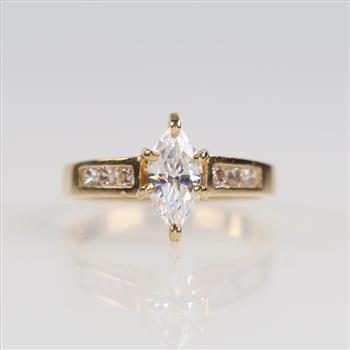 10kt Gold Cubic Zirconia Ring