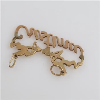 10kt Gold Cupid ID Pendant