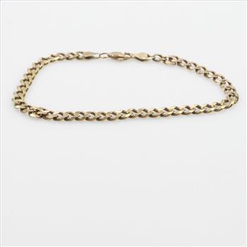 10kt Gold Curb Bracelet