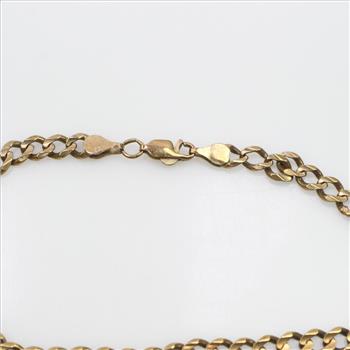 10kt Gold Curb Bracelet