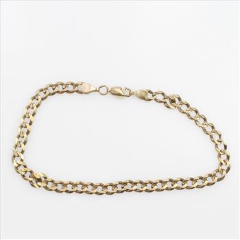 10kt Gold Curb Bracelet