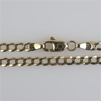 10kt Gold Curb Chain Anklet