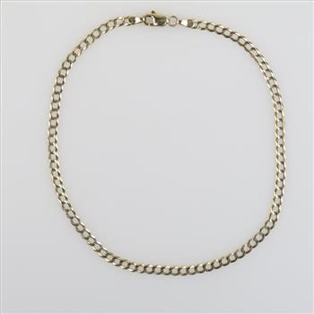 10kt Gold Curb Chain Anklet